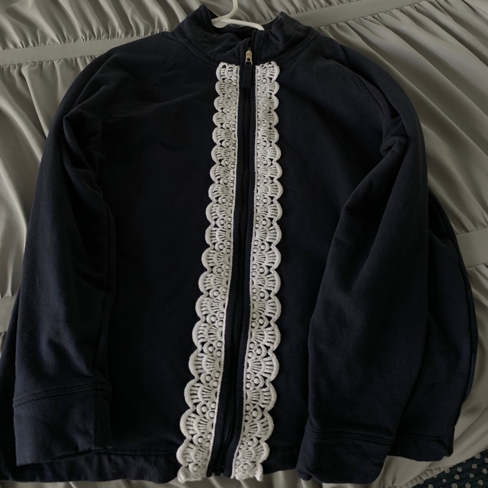 Lilly Pulitzer Girls front zip sweatshirt